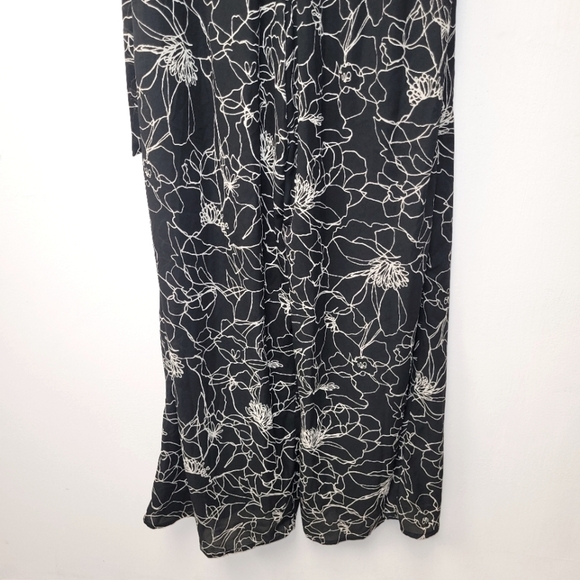 Lulu's Dancing in the Dark Black and White Print Strapless Jumpsuit Size S - Picture 11 of 16